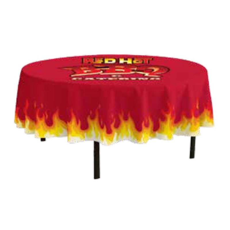 5-ft. Round FULL BLEED Table Cover with 19" Overhang