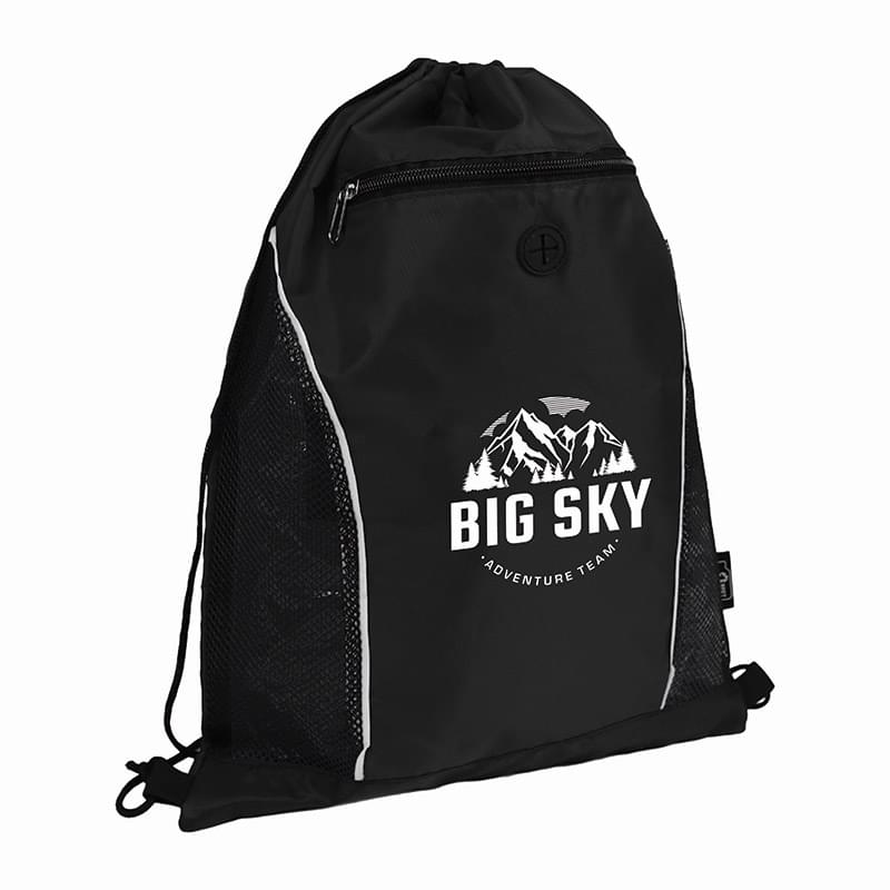 Eco-Friendly RPET Drawstring Bag With Mesh