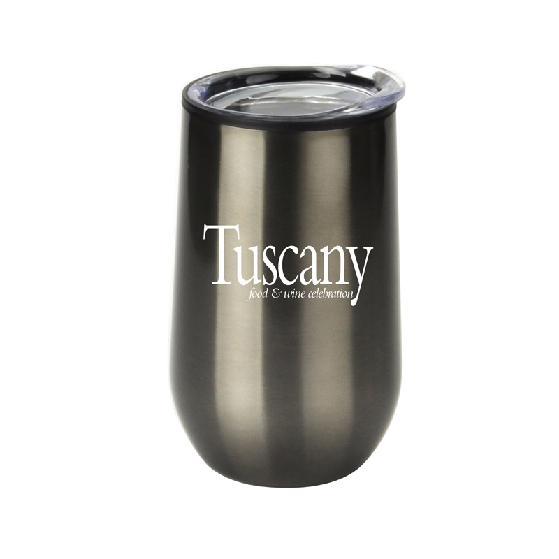 14 oz Economy Stainless Steel Stemless Wine with Plastic lining