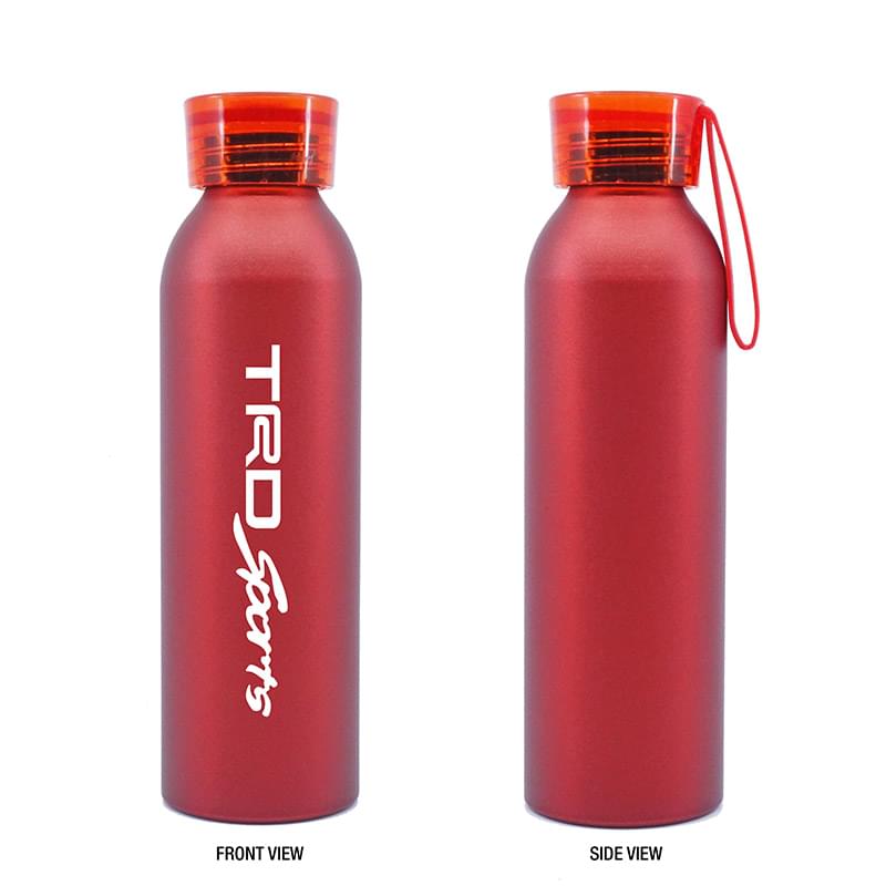20 oz. Aluminum Bottle with Silicone Carrying Strap