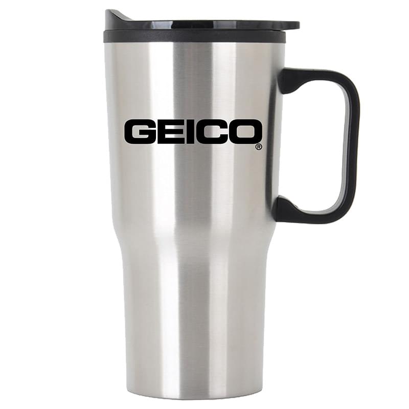 20 oz Economy Contoured Stainless Steel with Plastic PP Liner Travel Mug