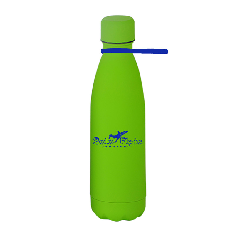17 oz Matte Finish Stainless Steel Bottle With Silicone Strap