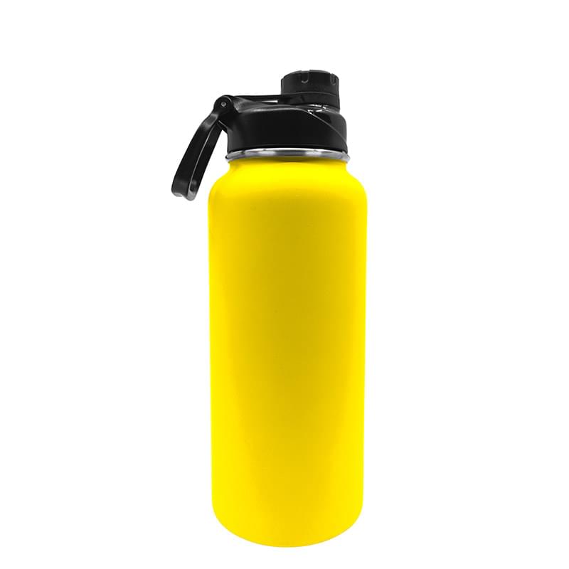 32.5 oz Rubberized Stainless Steel Water Bottle