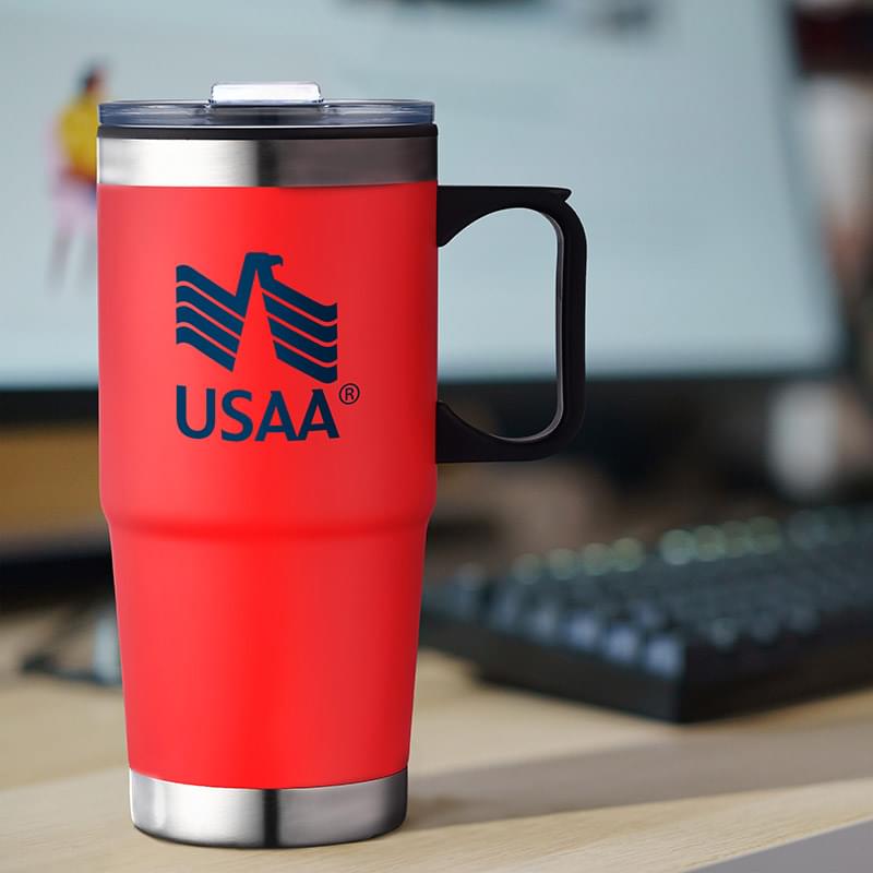 24 oz. Affordable Stainless Steel Mug with PP Liner and Handle