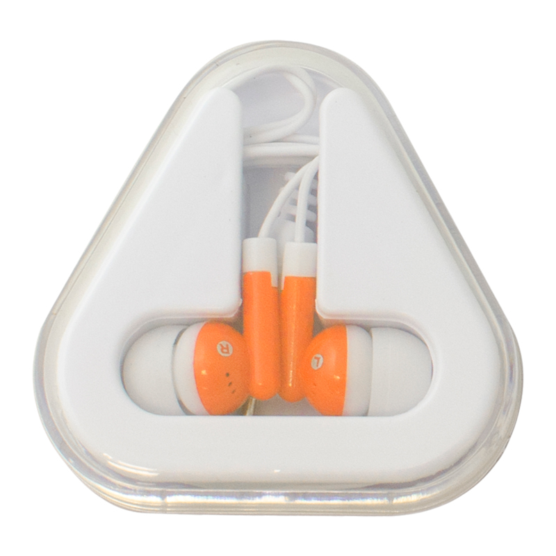 Ear Buds with Triangle Case