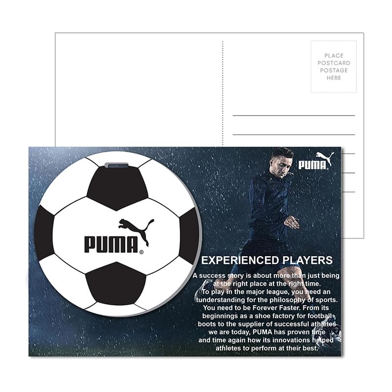 Post Card With Full-Color Soccer Luggage Tag