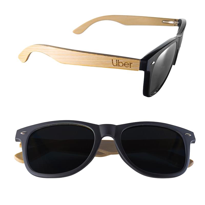 Mirror Or Polarized Bamboo Arm Miami Sunglasses