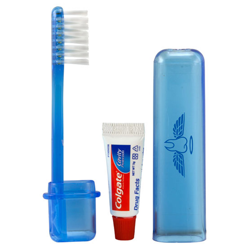 Travel Toothbrush And Colgate Toothpaste