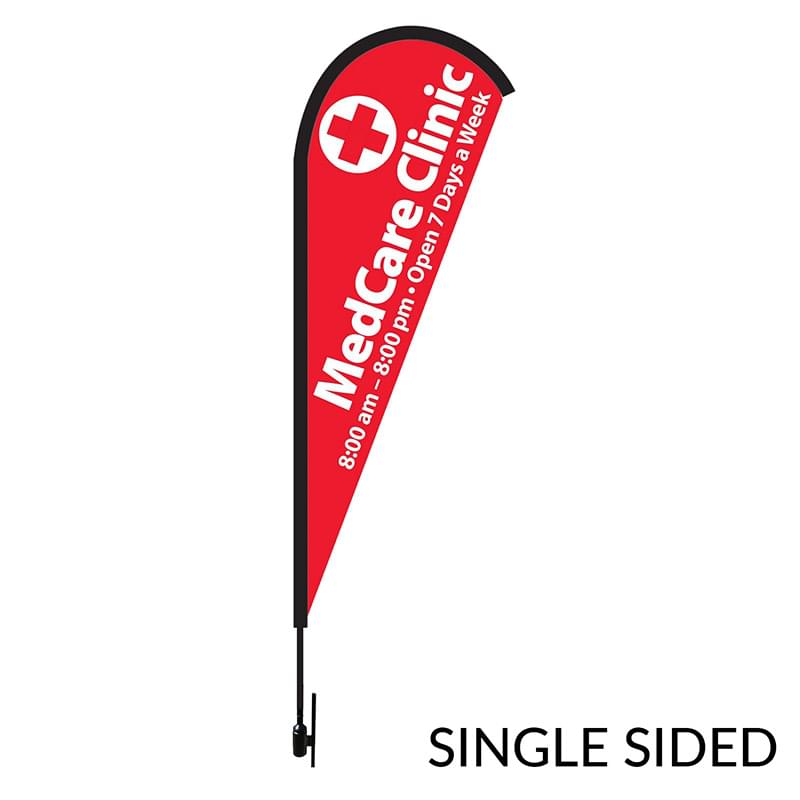 8-ft. Tear Drop Flag Kit / Single Side