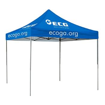 10-ft. Square Event Tent Full-Color Dye Sublimation (4 Locations)