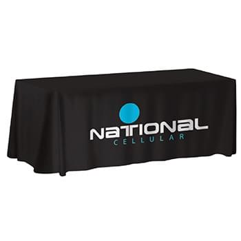 6-ft. Non-Fitted Front Print Only Table Cover (With Stock Fabric Color)