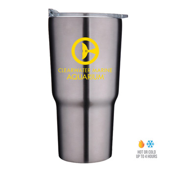 30 oz Economy Tapered Stainless Steel Tumbler With Plastic PP Liner