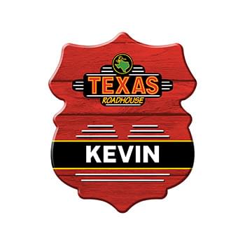 2.1" x 1.8" Shield Name Badge