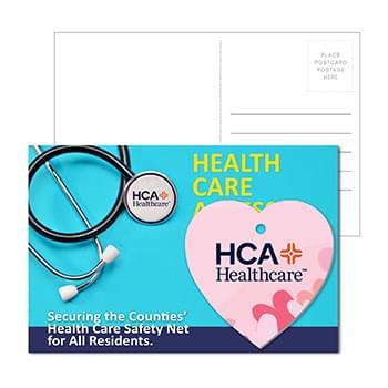 Post Card With Full-Color Heart Luggage Tag