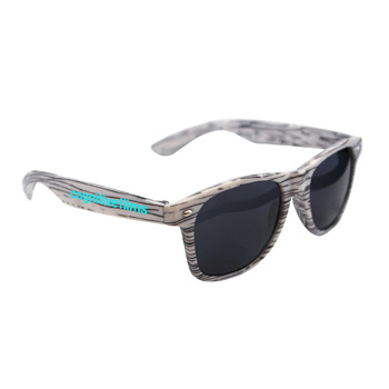 White Wood Tone Miami Sunglasses