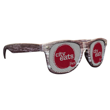 Full Color Dark Wood Tone Miami Sunglasses