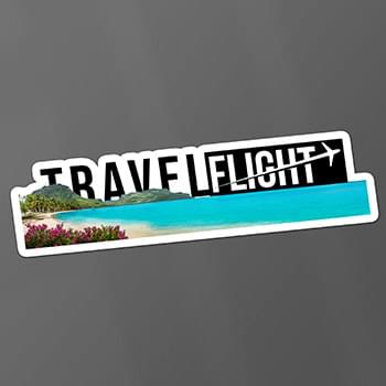 15" x 3.75" Vinyl Die Cut Sticker 6mil