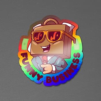 3" x 3" Vinyl Die Cut Holographic Sticker 6mil