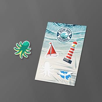 3" x 5" Vinyl Sticker Sheet 6mil