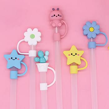 3D PVC Straw Toppers