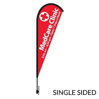 8-ft. Tear Drop Flag Kit / Single Side